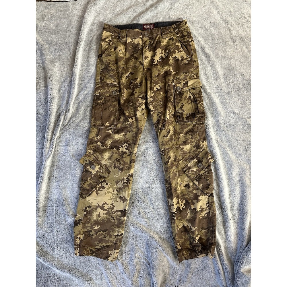 Matchstick Mens Cargo Pants Tactical Hunting Camouflage Size‎ 34x31 EUC